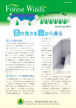 雪の深さを空から測る（PDF：797KB）