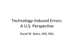 Technology-‐Induced Errors