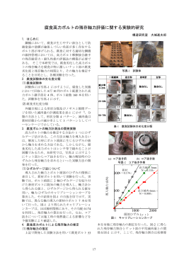 腐食高力ボルトの残存軸力評価に関する実験的研究
