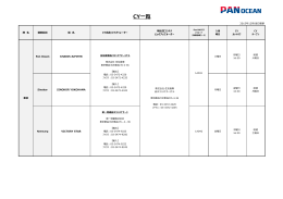CY一覧 - Pan Oceanコンテナ日本株式会社