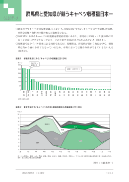 群馬県と愛知県が競うキャベツ収穫量日本一