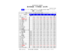 高木団地線 バス時刻表 （全日用）
