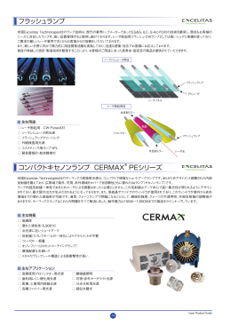 フラッシュランプ コンパクトキセノンランプ CERMAX ® PEシリーズ