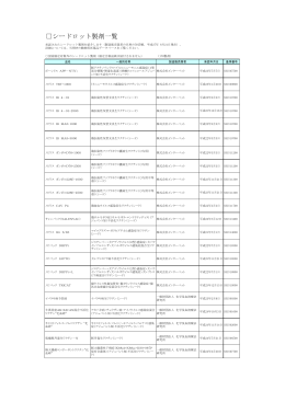 シードロット製剤一覧表（平成27年8月21日現在）（PDF：351KB）