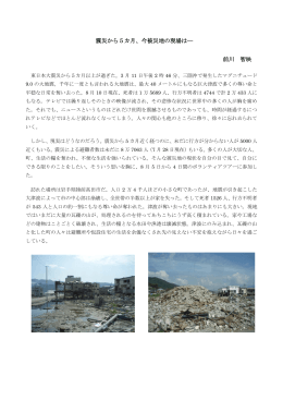 震災から5カ月、今被災地の現場は― 前川 智映