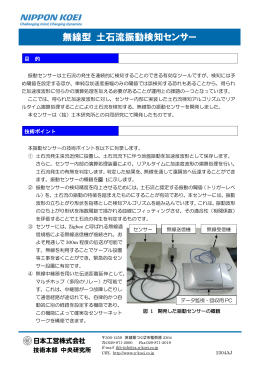 無線型 土石流振動検知センサー