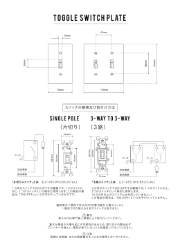 TOGGLE SWITCH PLATE