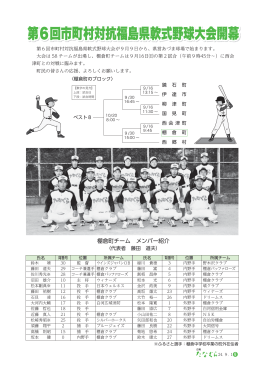 P6 第6回市町村対抗福島県軟式野球大会開幕