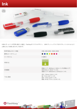 USBとボールペンが見事に融合した製品。Flashbayオリジナルデザイン