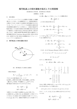 楕円軌道上の相対運動方程式とその周期解