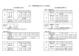 列 車 時 刻 表（2011．10）
