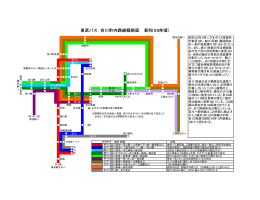 東武バス 吉川町内路線概略図 （昭和55年頃）