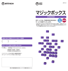 INSマジックボックス - NTT東日本 Web116.jp