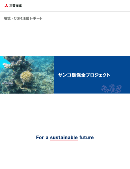 サンゴ礁保全プロジェクト 2012年3月 ダウンロード（39ページ） (PDF:4.5