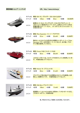 模型帆船ショップ・シンチャオ URL http://www.xinchao.jp
