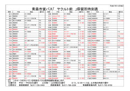青森市営バス「 ヤクルト前 」停留所時刻表