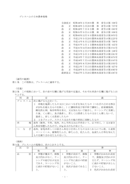 プレスハムの日本農林規格（PDF：148KB）