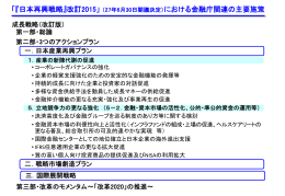 「『日本再興戦略』改訂2015」 （27年6月30日閣議決定）における金融庁