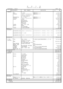 公益社団法人 宝生会 （単位：円） 財 産 目 録 平成 26 年 7 月 31 日 現在