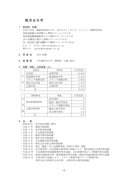 駿河台大学（PDF：262KB）