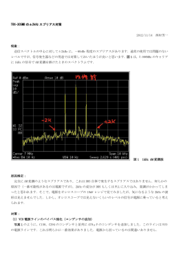 TRX-305MB の±2kHz スプリアス対策 2012/11/14 西村芳