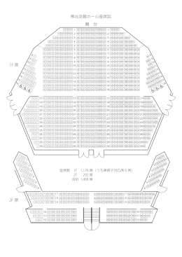 舞 台 熊谷会館ホール座席図 1F 席 2F 席