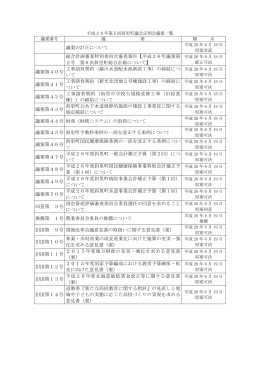 議案の訂正について 総合計画審査特別委員会審査報告【平成