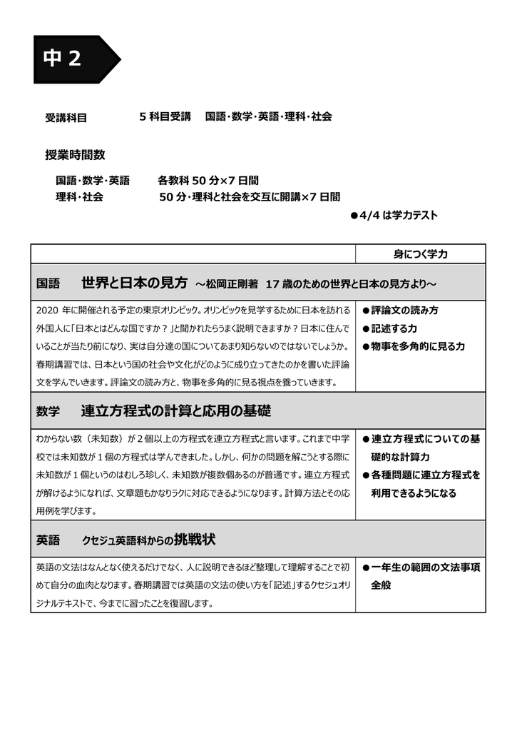 連立方程式の計算と応用の基礎