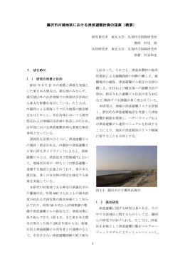 （3）『藤沢市片瀬地区における津波避難計画の提案』（概要）