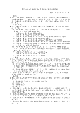 藤沢市成年後見制度申立費用等助成事業実施要綱 制定 平成25年4月
