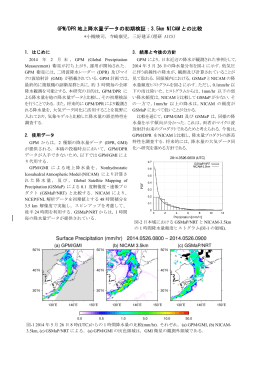 GPM/DPR 地上降水量データの初期検証：3.5km NICAM との比較