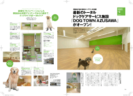 最新のトータル ドッグケアサービス施設 『DOG TOWN AZUSAWA』 が