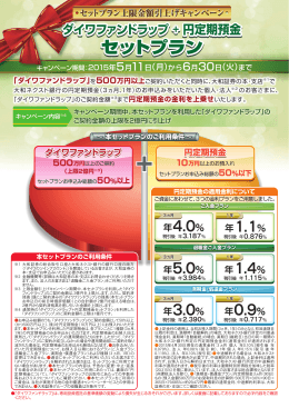 「ダイワファンドラップ + 円定期預金 セットプラン」上限金額