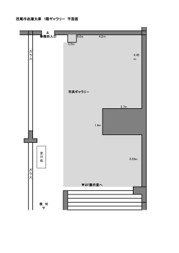西尾市岩瀬文庫 1階ギャラリー 平面図