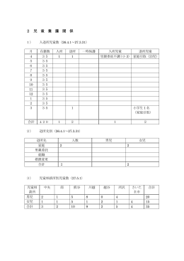 2 児 童 養 護 関 係