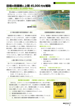 P07/田畑の防護柵に上限45000円を補助(PDF形式 837KB)