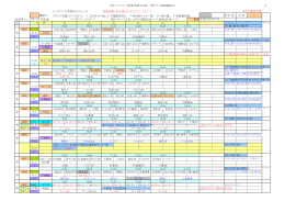 2015年シニアリーグ予定表 ※ｲﾝﾀｰﾊﾞﾙ5分、ﾛｽﾀｲﾑ無(25分ﾊｰﾌ・60代