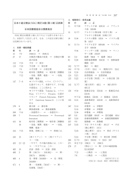日本十進分類法（NDC）新訂10版（第1刷）正誤表 日本図書館協会分類