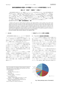 技術報告 - 日本原子力学会バックエンド部会