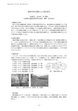 湿地の保全活動による植生変化 - 兵庫県立 人と自然の博物館
