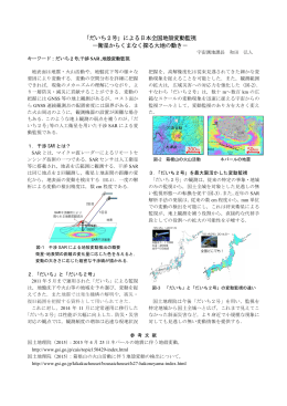 「だいち2号」による日本全国地殻変動監視 －衛星からくま