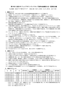 監督者会議資料 - 日本水泳連盟