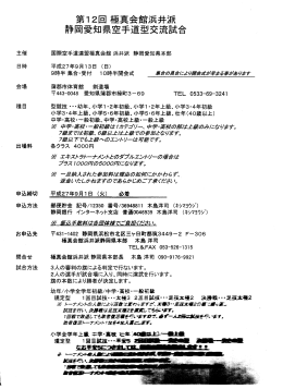 静岡愛知県型交流試合 極真会館浜井派型エキストラトーナメント