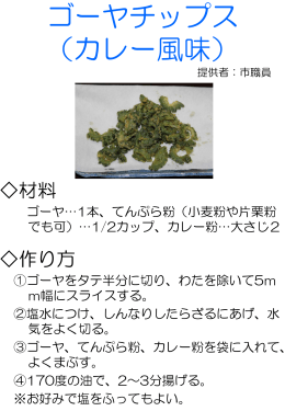 ゴーヤチップス～カレー風味～ （pdf サイズ：93KB）