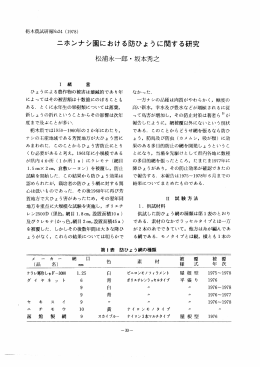 ニホンナシ園における防ひょうに関する研究 松浦永一郎・坂本秀之