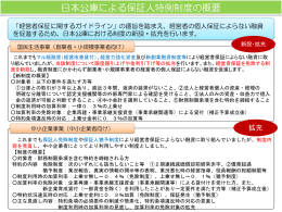 日本政策金融公庫による保証人特例制度の概要(PDF形式：342KB)