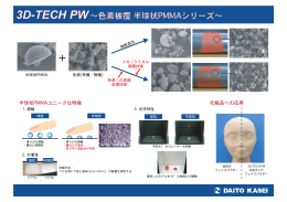 3D-TECH PW ∼色素被覆 半球状PMMAシリーズ∼