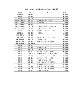 H27-28年度役員名簿