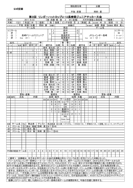 決勝戦公式記録 - 長崎県サッカー協会