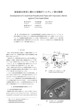 耐塩素水寿命に優れた架橋ポリエチレン管の開発